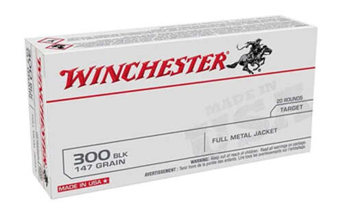 Ammunition Winchester Ammunition USA WIN USA 300 BLK 147GR FMJ 20/200